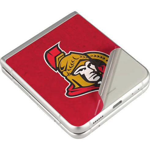 NHL Ottawa Senators Distressed Galaxy Z Flip4 5G Skin